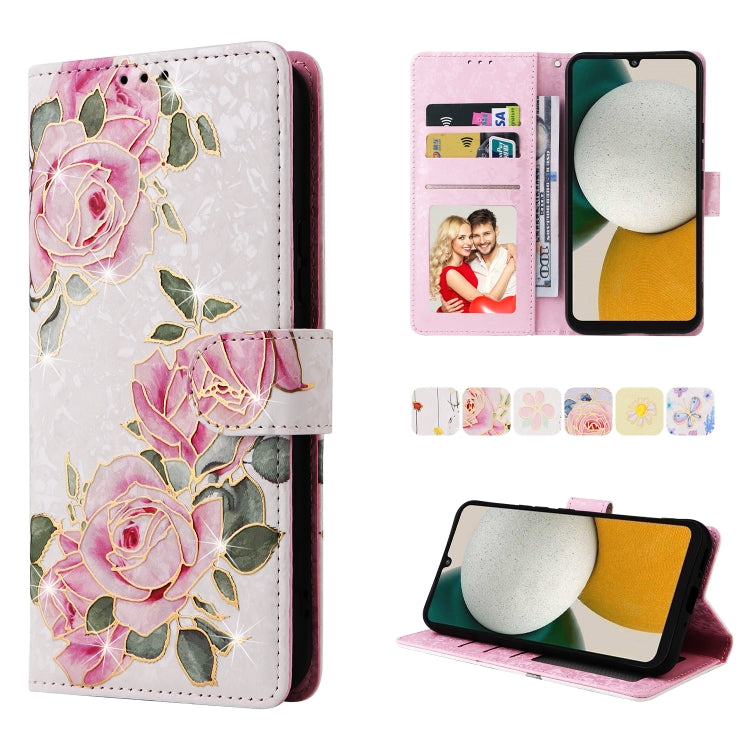 Custodia per telefono in pelle RFID con pittura abbronzante, For Samsung Galaxy A34 5G, For Samsung Galaxy A54 5G