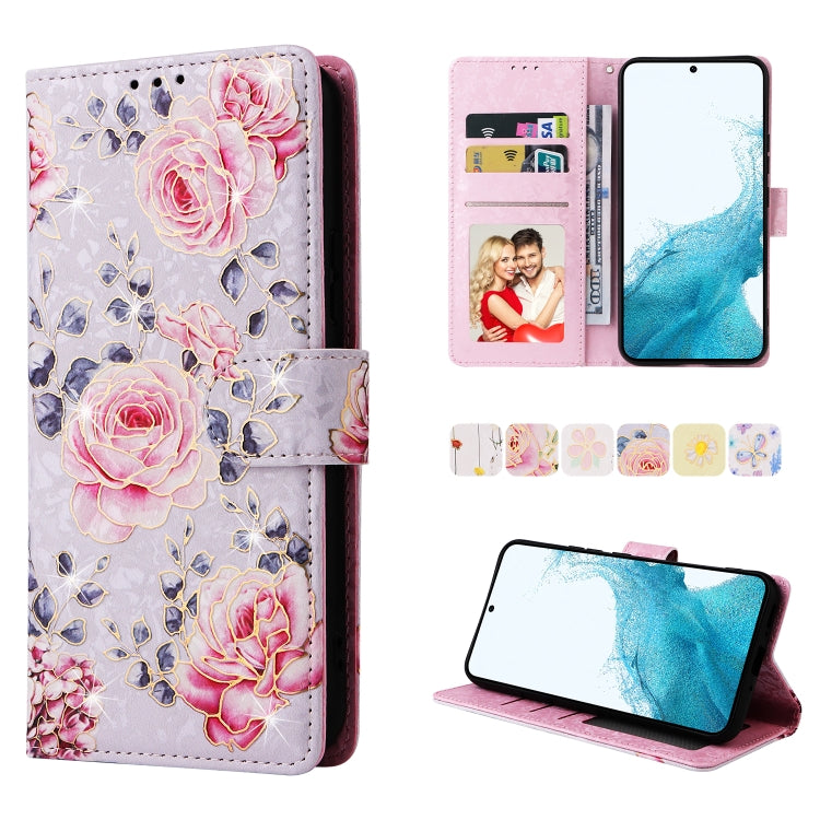 Custodia per telefono in pelle RFID con pittura abbronzante, For Samsung Galaxy A34 5G, For Samsung Galaxy A54 5G