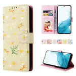 Custodia per telefono in pelle RFID con pittura abbronzante, For Samsung Galaxy A34 5G, For Samsung Galaxy A54 5G