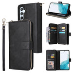 Custodia per telefono in pelle con cerniera a portafoglio con 9 slot per schede, For Samsung Galaxy A34, For Samsung Galaxy A54, For Xiaomi Redmi Note 12 5G Global / Poco X5, For Xiaomi Redmi Note 12 Pro 5G Speed / Note 12 Pro 5G Global / Poco X5 Pro