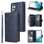 Custodia per telefono in pelle con cerniera a portafoglio con 9 slot per schede, For Samsung Galaxy A34, For Samsung Galaxy A54, For Xiaomi Redmi Note 12 5G Global / Poco X5, For Xiaomi Redmi Note 12 Pro 5G Speed / Note 12 Pro 5G Global / Poco X5 Pro