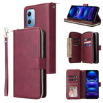 Custodia per telefono in pelle con cerniera a portafoglio con 9 slot per schede, For Samsung Galaxy A34, For Samsung Galaxy A54, For Xiaomi Redmi Note 12 5G Global / Poco X5, For Xiaomi Redmi Note 12 Pro 5G Speed / Note 12 Pro 5G Global / Poco X5 Pro