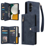 Rivetto Fibbia 9 carte Custodia per telefono in pelle a tre pieghe, For Samsung Galaxy A34, For Samsung Galaxy A54, For Xiaomi Redmi Note 12 5G Global / Poco X5, For Xiaomi Redmi Note 12 Pro 5G Speed / Note 12 Pro 5G Global / Poco X5 Pro
