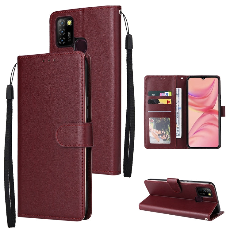 Custodia per telefono in pelle multifunzionale con 3 slot per schede, For Samsung Galaxy A34, For Samsung Galaxy A54, For Infinix Hot 10 Lite
