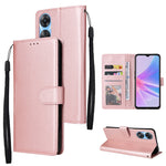 Custodia per telefono in pelle multifunzionale con 3 slot per schede, For OPPO A58 / A78