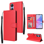 Custodia per telefono in pelle multifunzionale con 3 slot per schede, For OPPO A58 / A78