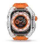 Cinturino per orologio con cassa in armatura trasparente in gomma fluorurata, For Apple Watch Ultra 3 / 2 / 1 49mm