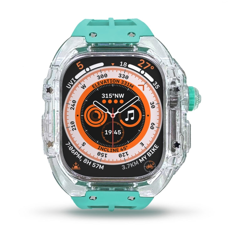 Cinturino per orologio con cassa in armatura trasparente in gomma fluorurata, For Apple Watch Ultra 3 / 2 / 1 49mm