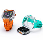 Cinturino per orologio con cassa in armatura trasparente in gomma fluorurata, For Apple Watch Ultra 3 / 2 / 1 49mm