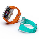 Cinturino per orologio con cassa in armatura trasparente in gomma fluorurata, For Apple Watch Ultra 3 / 2 / 1 49mm
