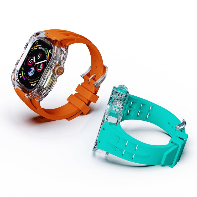 Cinturino per orologio con cassa in armatura trasparente in gomma fluorurata, For Apple Watch Ultra 3 / 2 / 1 49mm