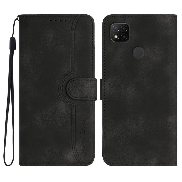 Custodia per cellulare in pelle con motivo a cuore, For Xiaomi Redmi 9/9 Prime/Poco M2, For Xiaomi Redmi 9A/9AT/9i, For Xiaomi Redmi 9C/9C NFC/Poco C3, For Xiaomi Redmi 10A 4G