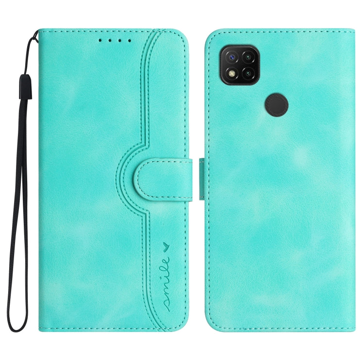 Custodia per cellulare in pelle con motivo a cuore, For Xiaomi Redmi 9/9 Prime/Poco M2, For Xiaomi Redmi 9A/9AT/9i, For Xiaomi Redmi 9C/9C NFC/Poco C3, For Xiaomi Redmi 10A 4G