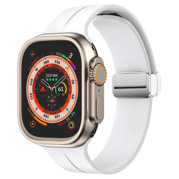 Cinturino in silicone con chiusura magnetica pieghevole, For Apple Watch Series 8&7 45mm