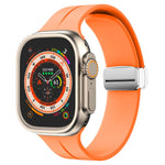 Cinturino in silicone con chiusura magnetica pieghevole, For Apple Watch Series 8&7 45mm
