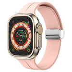 Cinturino in silicone con chiusura magnetica pieghevole, For Apple Watch Series 8&7 45mm