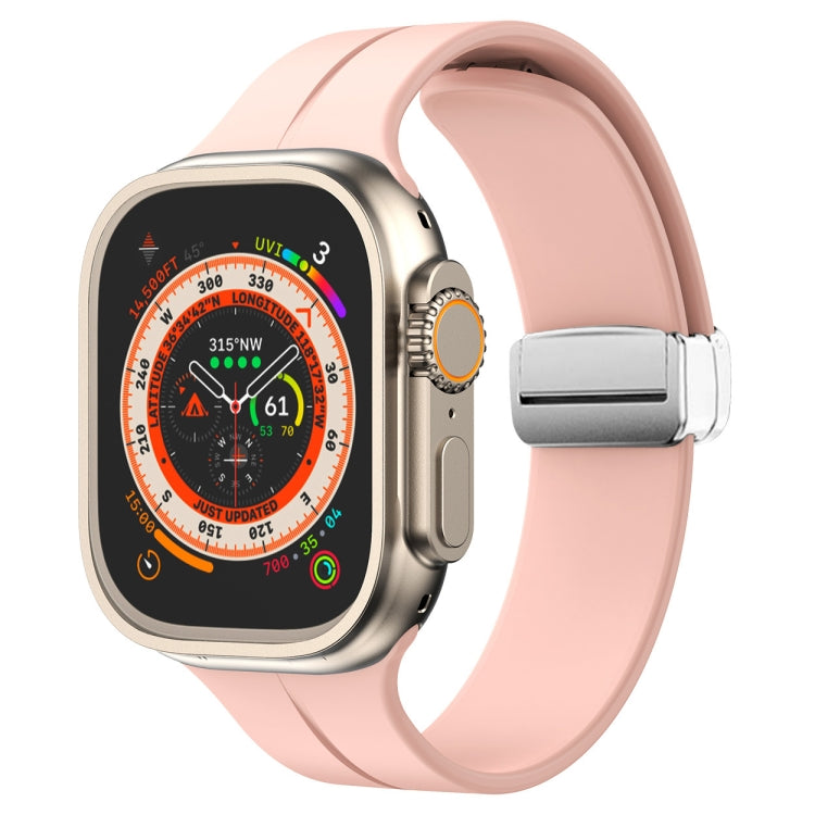 Cinturino in silicone con chiusura magnetica pieghevole, For Apple Watch Series 8&7 45mm