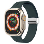 Cinturino in silicone con chiusura magnetica pieghevole, For Apple Watch Series 8&7 45mm