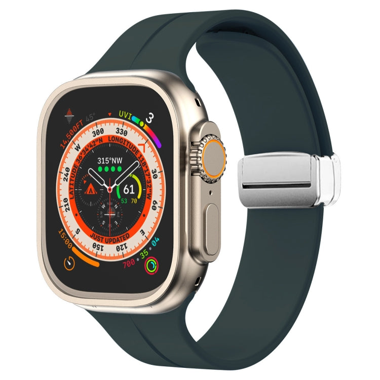 Cinturino in silicone con chiusura magnetica pieghevole, For Apple Watch Series 8&7 45mm