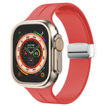 Cinturino in silicone con chiusura magnetica pieghevole, For Apple Watch Series 8&7 45mm