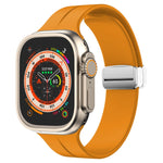 Cinturino in silicone con chiusura magnetica pieghevole, For Apple Watch Series 8&7 45mm