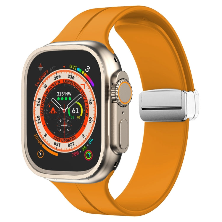 Cinturino in silicone con chiusura magnetica pieghevole, For Apple Watch Series 8&7 45mm