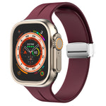 Cinturino in silicone con chiusura magnetica pieghevole, For Apple Watch Series 8&7 45mm