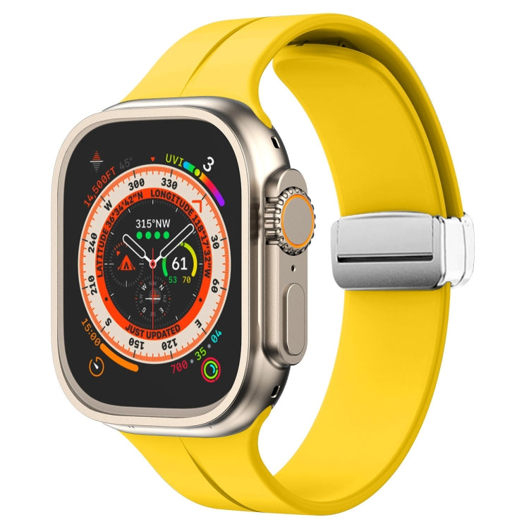 Cinturino in silicone con chiusura magnetica pieghevole, For Apple Watch Series 8&7 45mm