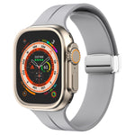 Cinturino in silicone con chiusura magnetica pieghevole, For Apple Watch Series 8&7 45mm