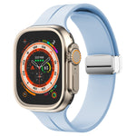 Cinturino in silicone con chiusura magnetica pieghevole, For Apple Watch Series 8&7 45mm
