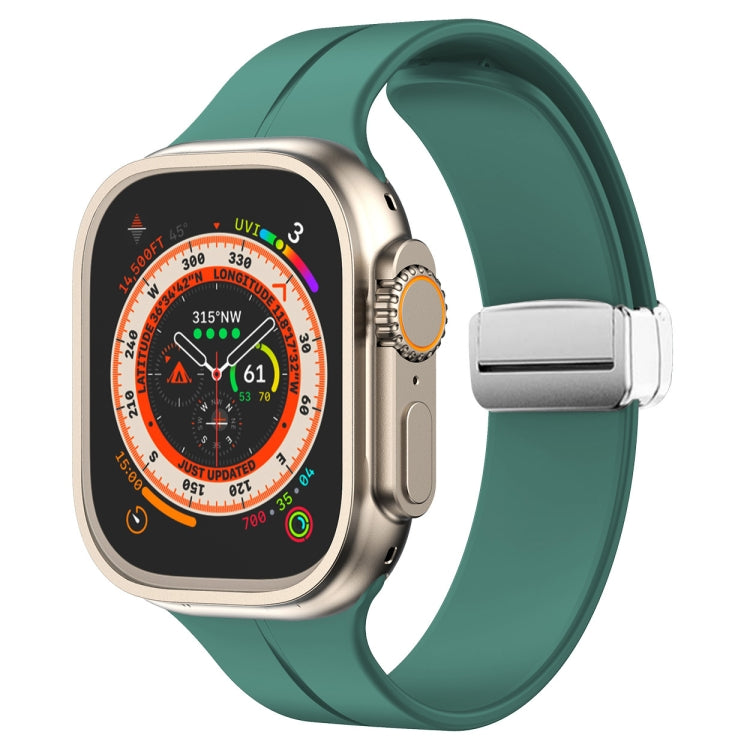 Cinturino in silicone con chiusura magnetica pieghevole, For Apple Watch Series 8&7 45mm