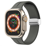 Cinturino in silicone con chiusura magnetica pieghevole, For Apple Watch Series 8&7 45mm