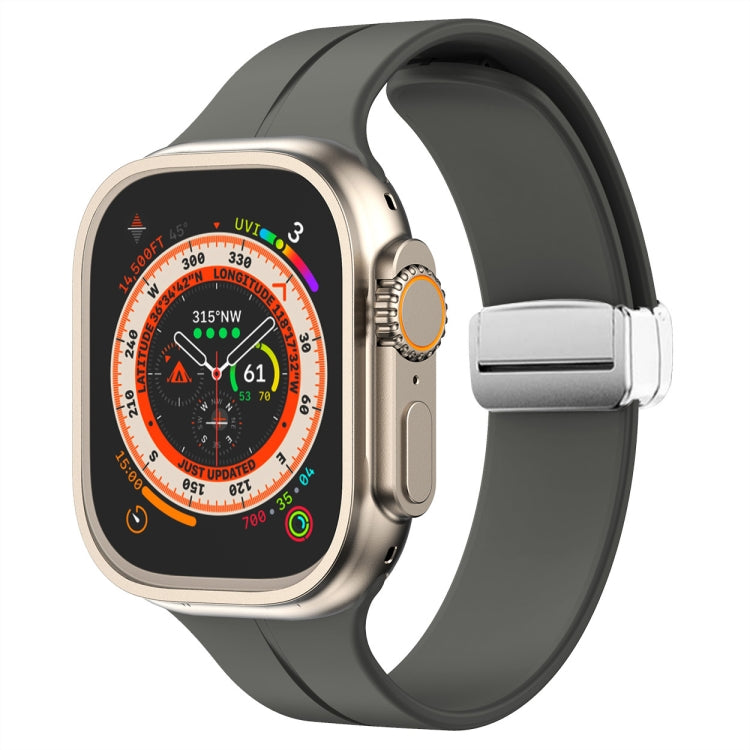 Cinturino in silicone con chiusura magnetica pieghevole, For Apple Watch Series 8&7 45mm