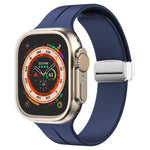 Cinturino in silicone con chiusura magnetica pieghevole, For Apple Watch Series 8&7 45mm