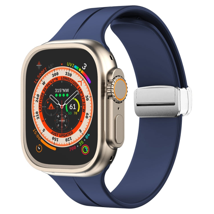 Cinturino in silicone con chiusura magnetica pieghevole, For Apple Watch Series 8&7 45mm
