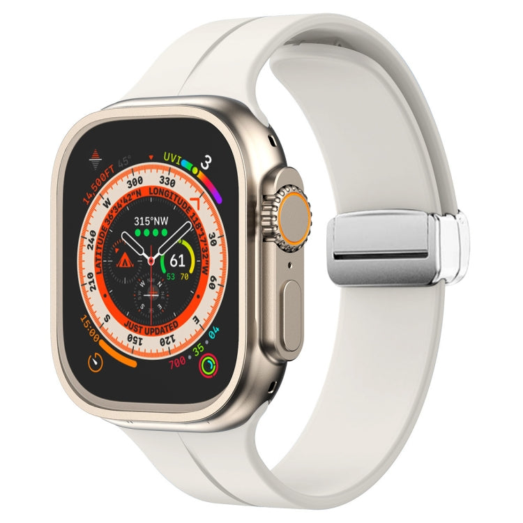 Cinturino in silicone con chiusura magnetica pieghevole, For Apple Watch Series 8&7 45mm