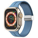 Cinturino in silicone con chiusura magnetica pieghevole, For Apple Watch Series 8&7 45mm