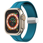 Cinturino in silicone con chiusura magnetica pieghevole, For Apple Watch Series 8&7 45mm