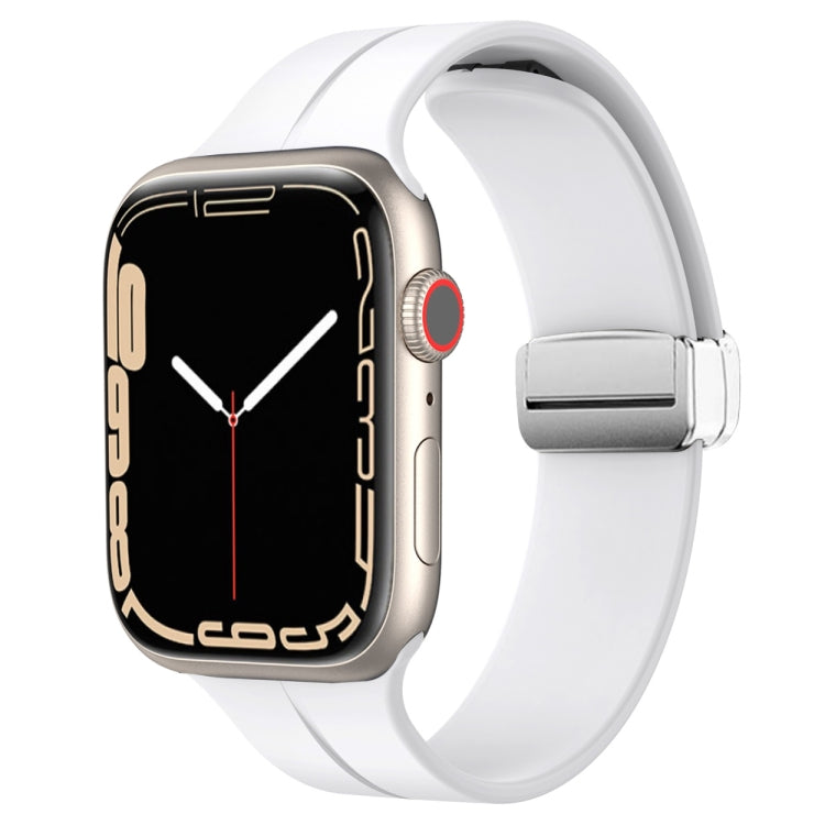 Cinturino in silicone con chiusura magnetica pieghevole, For Apple Watch Series 8&7 41mm