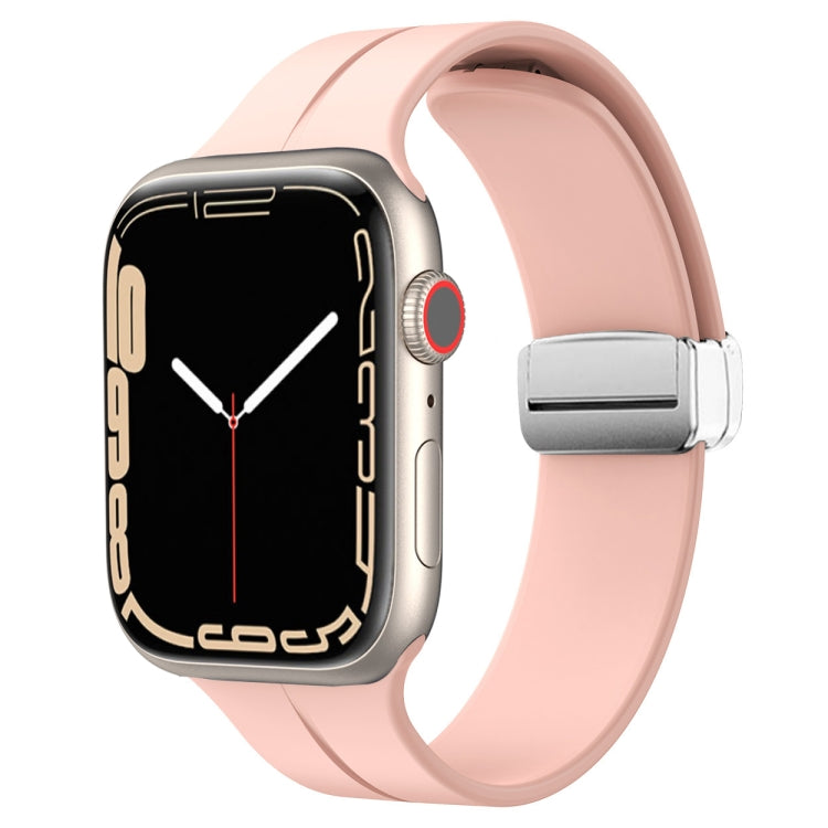 Cinturino in silicone con chiusura magnetica pieghevole, For Apple Watch Series 8&7 41mm