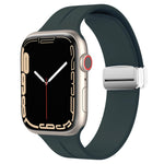 Cinturino in silicone con chiusura magnetica pieghevole, For Apple Watch Series 8&7 41mm