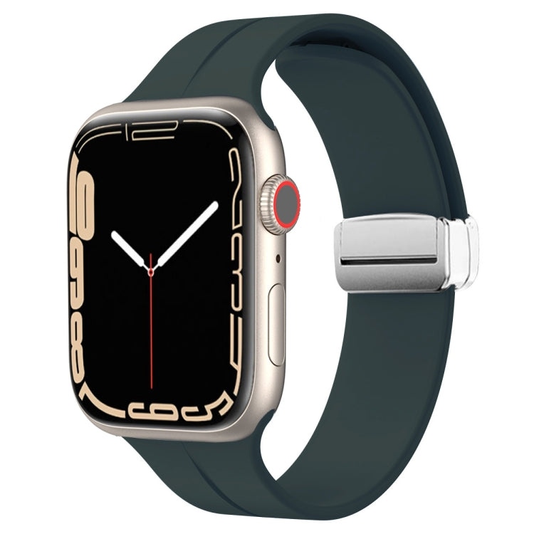 Cinturino in silicone con chiusura magnetica pieghevole, For Apple Watch Series 8&7 41mm