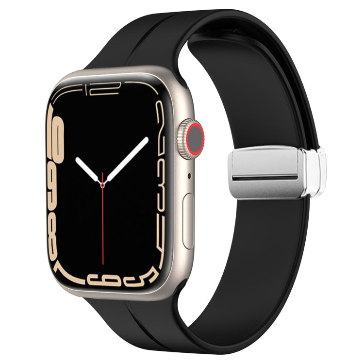 Cinturino in silicone con chiusura magnetica pieghevole, For Apple Watch Series 8&7 41mm