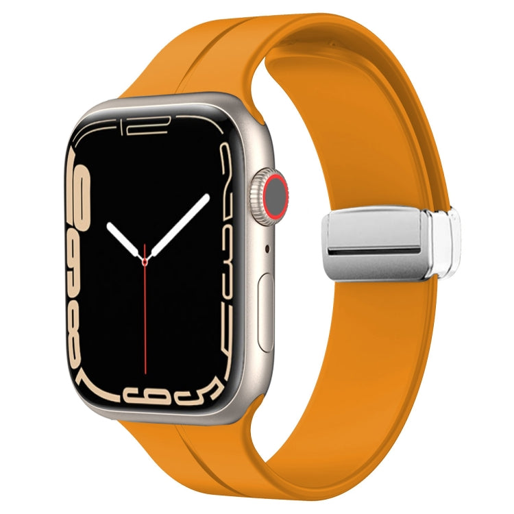 Cinturino in silicone con chiusura magnetica pieghevole, For Apple Watch Series 8&7 41mm