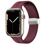 Cinturino in silicone con chiusura magnetica pieghevole, For Apple Watch Series 8&7 41mm