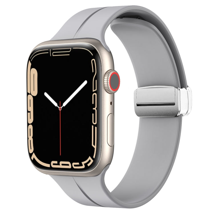 Cinturino in silicone con chiusura magnetica pieghevole, For Apple Watch Series 8&7 41mm