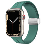 Cinturino in silicone con chiusura magnetica pieghevole, For Apple Watch Series 8&7 41mm
