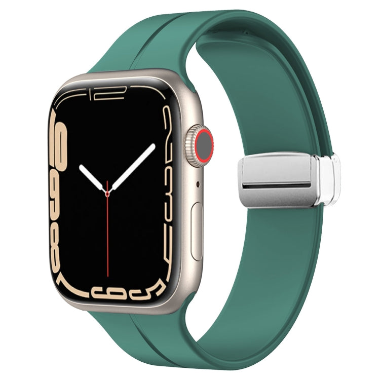 Cinturino in silicone con chiusura magnetica pieghevole, For Apple Watch Series 8&7 41mm
