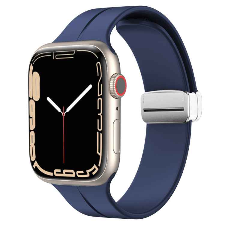 Cinturino in silicone con chiusura magnetica pieghevole, For Apple Watch Series 8&7 41mm