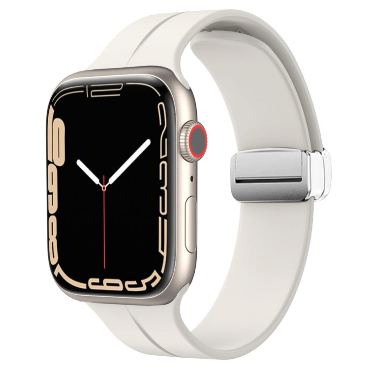 Cinturino in silicone con chiusura magnetica pieghevole, For Apple Watch Series 8&7 41mm